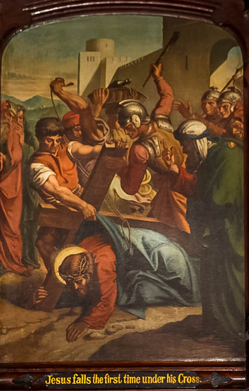 Jesus falls the First Time