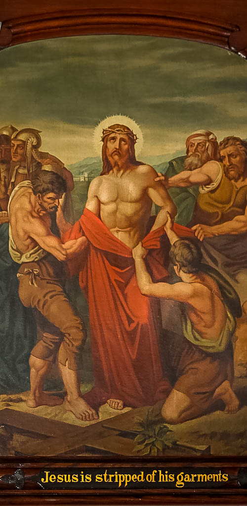 Jesus is stripped of His garments