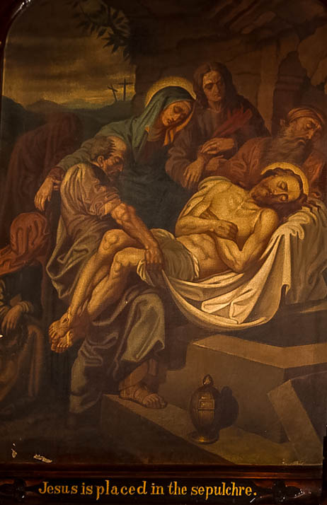 Jesus is laid in the Tomb